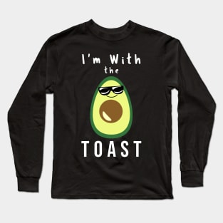 Avocado With Toast Halloween Costume T-Shirt, Funny Couple Matching Long Sleeve T-Shirt